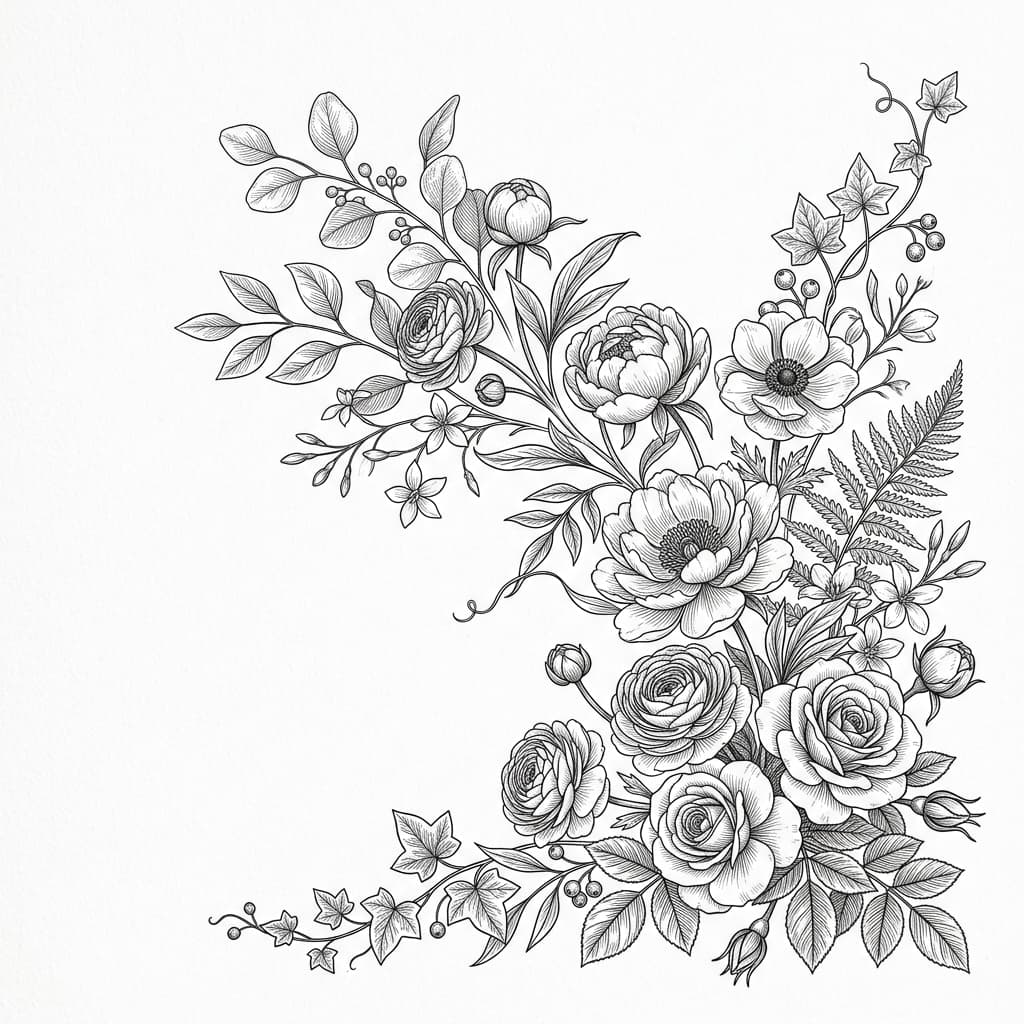 Premium botanical illustration