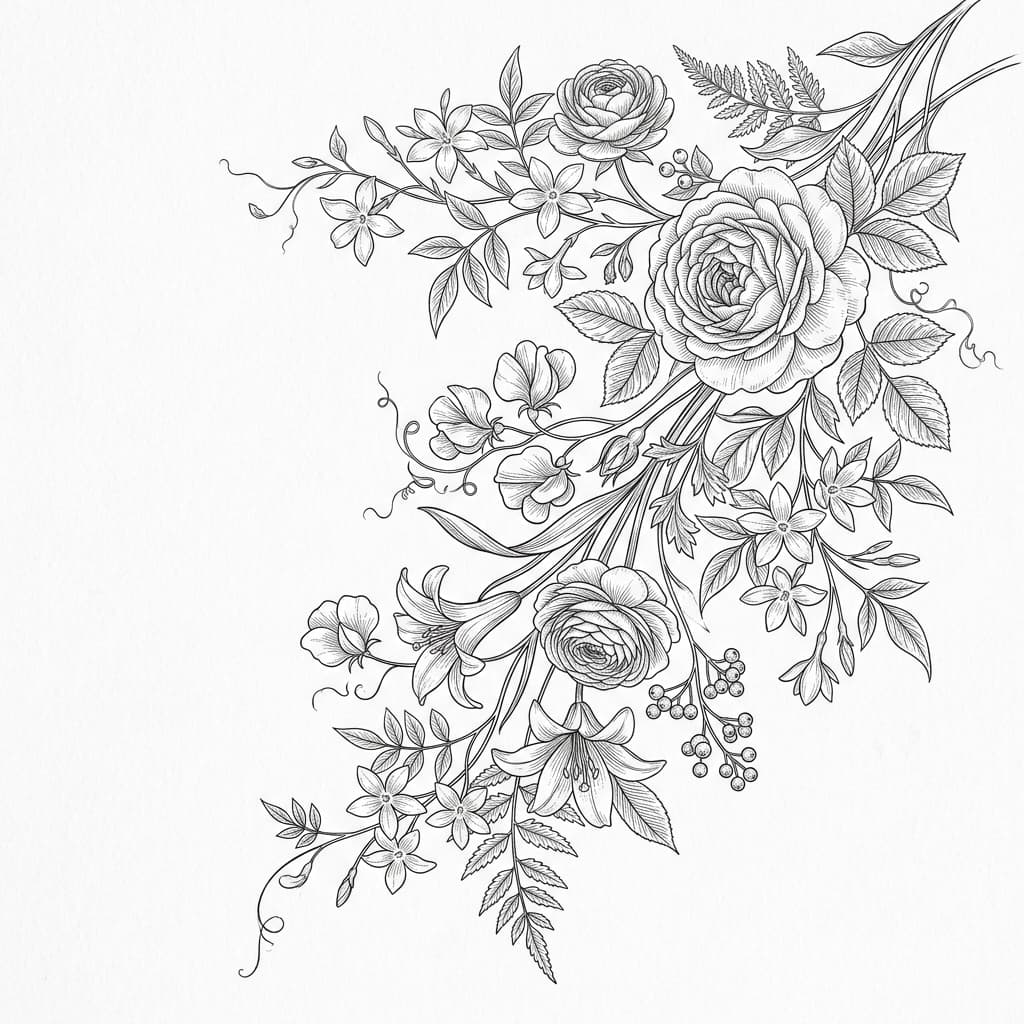 Premium botanical illustration
